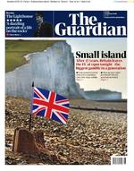 Guardians forside på brexit-dagen. Foto: .