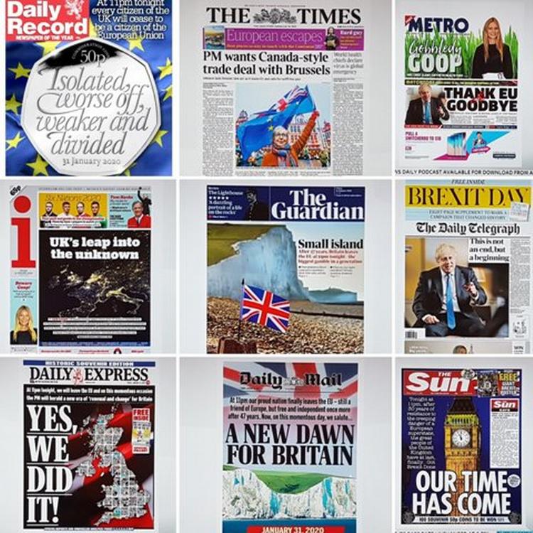 Brexit fylder de britiske forsider i dag. Foto: .