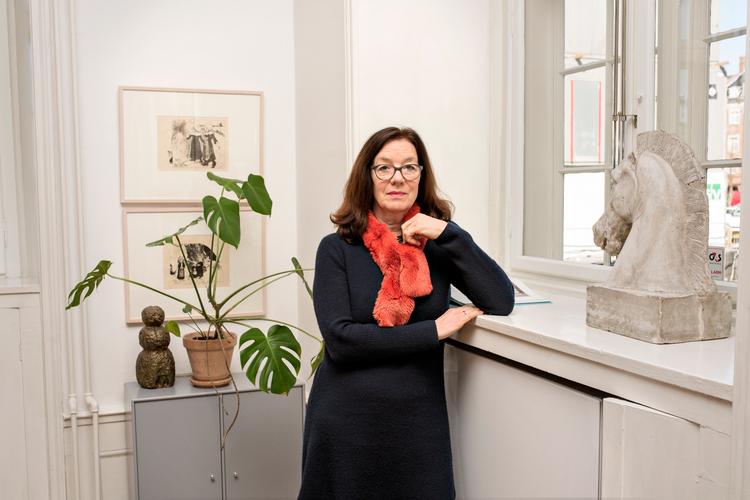 Rektor på Kunstakademiet, Kirsten Langkilde, fotograferet i april 2019. Foto: Maud Lervik