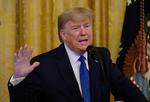 Donald Trump fotograferet tidligere i dag i Det Hvide Hus.  Foto: Andrew Caballero-reynolds/Ritzau Scanpix