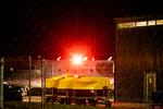Flyet med de ti danskere landede i Roskilde Lufthavn natten til mandag.  Foto: Claus Bech/Ritzau Scanpix