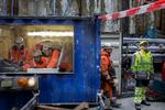 Sydhavnslinjen får flere stationer frem mod Ny Ellebjerg. Byggepladsen på Enghave Brygge bliver en af stationerne. Foto: Mads Nissen/POLFOTO