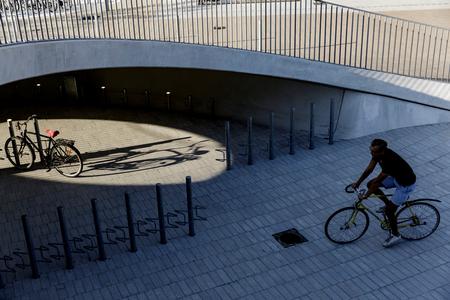 Så fint kan det gøres: Cykelparkeringen ved Københavns Universitet på Amager har fået stor ros. Foto: Mads Nissen/POLFOTO