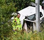 To personer afgik ved døden efter et sammenstød mellem et letbanetog og en personbil  på Djursland i juli 2019. To andre passagerer blev alvorligt kvæstet.  Foto: Ernst van Norde