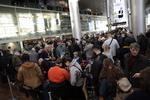 Arbejdsnedlæggelsen trækker store køer i Københavns Lufthavn. Foto: Jens Hartmann