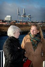 Efter to årtier med Kramer og Koch hedder ledelsen i By & Havn i dag Skovbro og Gjellerup. Til venstre
bestyrelsesformand Pia Gjellerup. Til højre direktør Anne Skovbro. Foto: Jens Dresling/POLFOTO