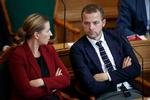 Afstanden mellem Socialdemokratiet og Radikale Venstre er den største i flere årtier, mener R-leder Morten Østergaard. Her er han i selskab med statsminister Mette Frederiksen (S) ved Folketingets åbningsdebat. Foto: Jens Dresling/POLFOTO