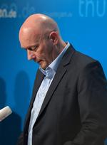 Den nyvalgte ministerpræsident i den tyske delstat Thüringen,Thomas     Kemmerich fra FDP, meddelte torsdag, at han opgiver posten.  Foto: Jens Schlueter/Ritzau Scanpix