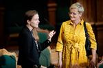 Folketingets åbningsdebat. Venstres Ellen Trane Nørby og Børne- og undervisningsminister Pernille Rosenkrantz-Theil (S) er enige om at der skal ændringer af de nationale test.  Foto: Jens Dresling/POLFOTO