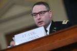 Ukraine-rådgiver i USA's øverste sikkerhedsråd, oberst Alexander Vindman, er blevet fyret af den amerikanske præsident Donald Trumps administration. Fyringen kommer kort efter, han vidnede i rigsretshøringerne mod præsident Donald Trump, der i onsdags blev frikendt.  Foto: Andrew Caballero-reynolds/Ritzau Scanpix