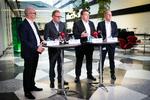 De afsluttende forhandlinger om industriens overenskomst strakte sig over knap 24 timer. Søndag blev aftalen præsenteret i Industriens Hus. Foto: Andreas Merrald Foto: Andreas Merrald/POLFOTO
