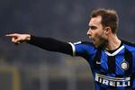  Christian Eriksen fik kun de sidste 20 minutter på banen men var med et flot frispark tæt på at score sit første mål for Inter siden skiftet fra Tottenham. Foto: Marco Bertorello/Ritzau Scanpix