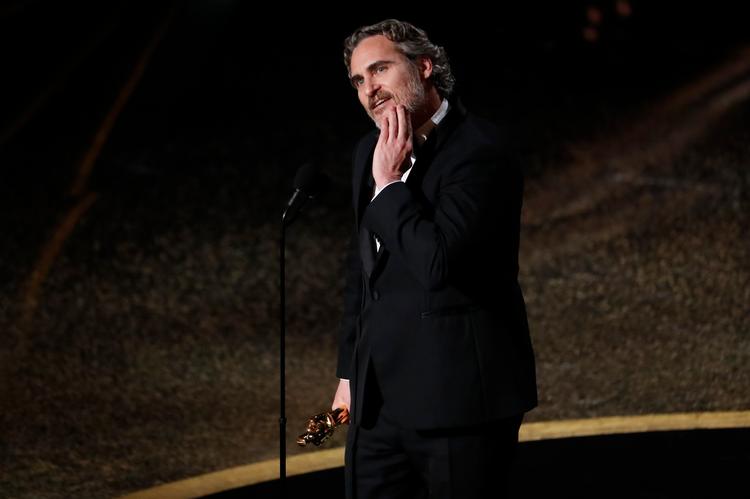 »Jeg har været en slyngel hele mit liv. Jeg har været selvisk«, sagde Joaquin Phoenix i sin takketale ved nattens Oscar-uddeling. Foto: Mario Anzuoni/Ritzau Scanpix