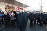 Præsident Xi Jinping inspicerer den nye coronavirus-forbyggelse i Anhuali, Beijing.  Foto: Xinhua/Ritzau Scanpix