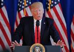 Det vakte opsigt, da USA's præsident, Donald Trump, om et sammenstød mellem højrenationale og venstreorienterede demonstranter i Charlottesville i Virginia i august 2017 udtalte, at der var fine personer på begge sider.  Foto: Pablo Martinez Monsivais/Ritzau Scanpix
