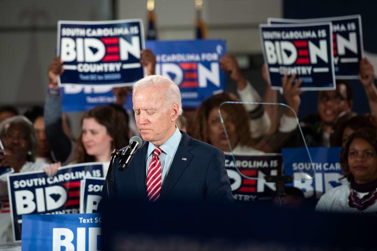 Joe Biden tog videre til South Carolina, endnu inden stemmerne var talt op i New Hampshire. Foto: Sean Rayford/Ritzau Scanpix