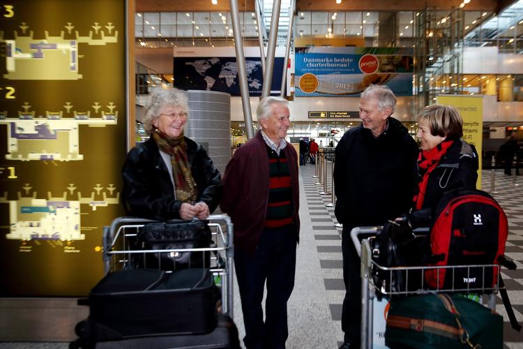 Billund Lufthavn satser på at nå fire millioner passagerer i år. Sidste år gik 3.718.875 passagerer gennem lufthavnen. Det var en stigning på 6,1 procent i forhold til 2018.  Foto: Finn Frandsen/POLFOTO