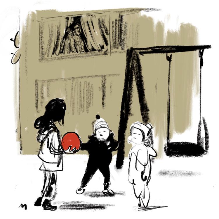 RED, Center mod æresrelaterede konflikter, oplever flere henvendelser fra kvinder, der har brug for hjælp til at komme ud af livet uden rettigheder og med social kontrol. Arkivtegning Mette Dreyer