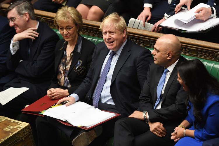 Andrea Leadsom er en af de ministre, der må forlade sin post som minister. Den 56-årige, nu tidligere erhvervs- og energimiinister takker på Twitter for sin tid på pladsen. Foto: Ho/Ritzau Scanpix