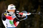 Norges Tiril Eckhoff var torsdag lidt i problemer ved VM, men så fandt hun en fejlfri skydning frem, der banede vej for en ventet norsk succes.  Foto: Leonhard Foeger/Ritzau Scanpix