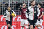 Med et straffespark i overtiden holdt Cristiano Ronaldo liv i en vanvittig stime: Med udligningen mod AC Milan og Simon Kjær er portugiseren oppe på at have scoret i 13 kampe i træk. Siden 1. december har han scoret 18 mål, deraf 6 på straffespark. Foto: Alberto Pizzoli/Ritzau Scanpix