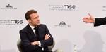 Emmanuel Macron fotograferet på sikkerhedskonferencen i München tidligere i dag.  Foto: Christof Stache/Ritzau Scanpix