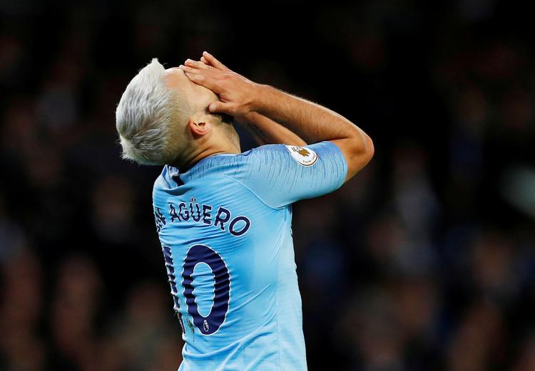 Sergio Agüero er en af de stjernespillere, som Manchester City har kunnet købe ved blandt andet at skjule pengeoverførsler fra sine ejere fra Abu  Foto: Phil Noble/Ritzau Scanpix
