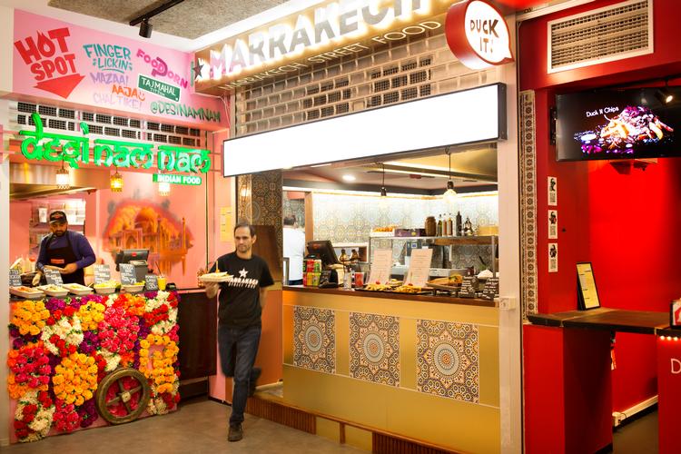 For 10 måneder siden åbnede madmarkedet 'Boltens Food Court' i Boltens Gård i København. Nu er flere af restauratørerne blevet smidt på porten.  Foto: Miriam Dalsgaard/POLFOTO