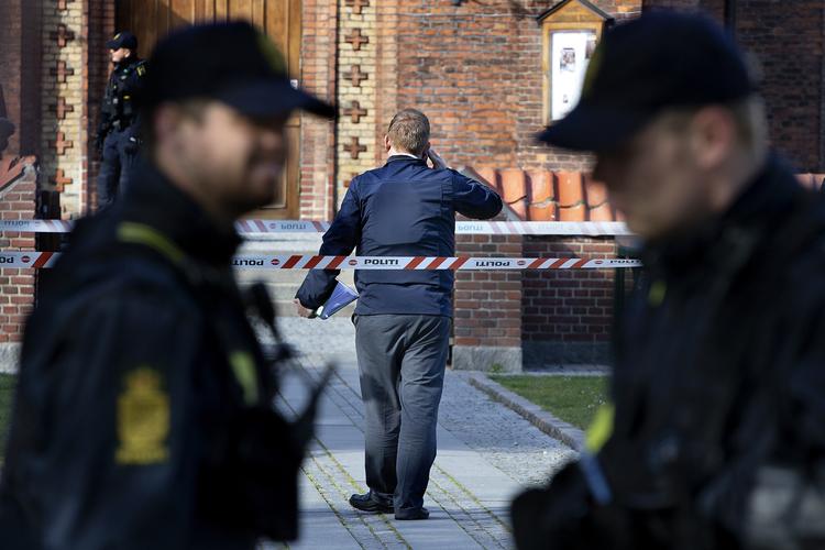 Muslimsk begravelse var fredag ved at begynde, da Stram Kurs-demonstranter kom med tilråb hen over rustvogn. Billedet er fra en demonstration sidste forår på Nørrebro. Foto: Finn Frandsen/POLFOTO