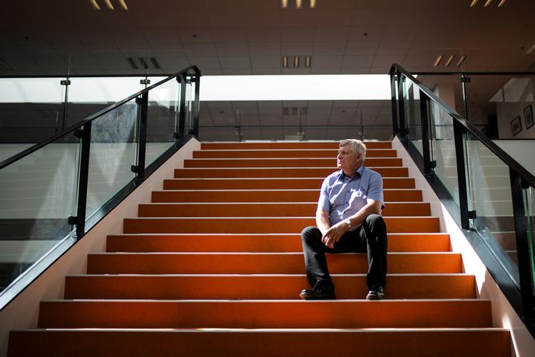 »Jeg har stor respekt for, at man forsøger at lave en reform, men resultatet er en ommer«, mener Erik Buhl, borgmester i Varde om regeringens udligningsudspil. Foto: Andreas Haubjerg/POLFOTO