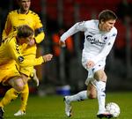 Det var ikke mange gange, at Søren Frederiksen kom i aktion for FCK, men her er han på banen mod Horsens.  Foto: Lars Poulsen/POLFOTO