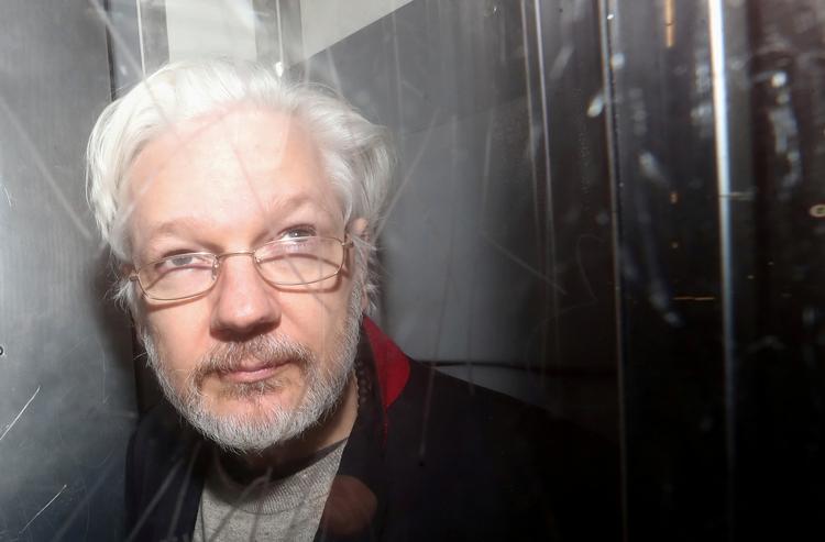 WikiLeaks-stifter Julian Assange fotograferet ved en tidligere lejlighed.  Foto: Simon Dawson/Ritzau Scanpix