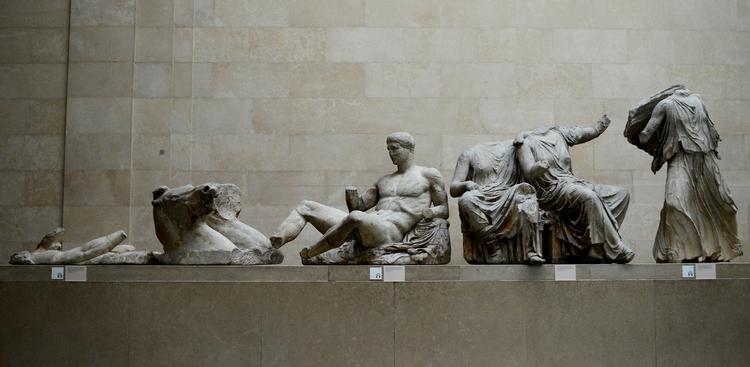 Parthenon Marbles kaldes også Elgin Marbles efter den britiske diplomat, der sørgede for, at værket kom fra Athen til Storbritannien. Foto: Dylan Martinez/Ritzau Scanpix