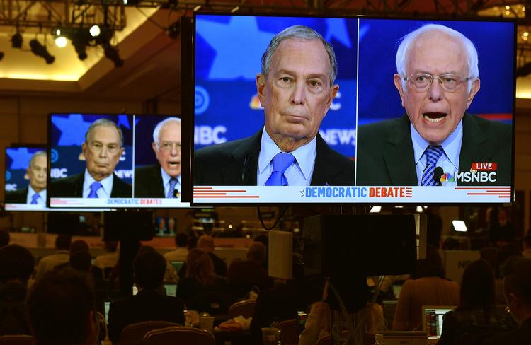 Præsidentvalg. Mike Bloomberg (tv.) kæmper i disse måneder mod bl.a. favoritten og den selvudnævnte demokratiske socialist, Bernie Sanders.  Arkivfoto David Becker