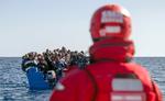 Billedet er fra en tidligere redningsaktion. Foto: Pablo Garcia/AFP Foto: Pablo Garcia/Ritzau Scanpix