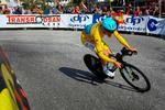 Efter etapeplaceringerne 1, 6, 1, 2 og 2 sluttede Astana-rytteren på ny øverst i klassementet i Andalusien.  Foto: Alvaro Cabrera/Ritzau Scanpix
