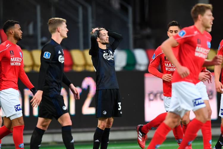 Efter kampene mod Esbjerg og Silkeborg har Rasmus Falk og FC København fået 1 point i 2020. Foto: Ernst van Norde/Ritzau Scanpix