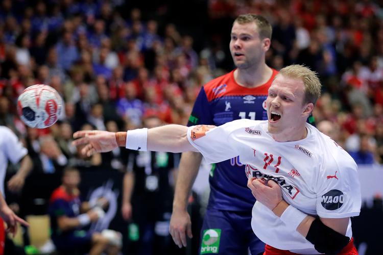 Anders Zachariassen i aktion i VM-finalen i 2019.  Foto: Jens Dresling/POLFOTO