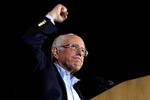 Efter at alle valgstederne er talt op i Nevada, løber Bernie Sanders med en stor sejr på 46,8 procents opbakning. Bernie Sanders begynder så småt at ligne et realistisk bud på, hvem der skal være Demokraternes udfordrer til republikaneren Donald Trump ved det amerikanske præsidentvalg. Foto: Mike Segar/Ritzau Scanpix