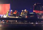 En 80-årig spøgelsesbilist kørte direkte ind i en anden bil på motorvejen mellem Galten og Århus. Den 80-årige blev erklæret død på stedet, mens den 24- årige fører af den anden bil blev livstruende kvæstet. Heldigvis er der blevet færre spøgelsesbililster.  Foto: Ernst van Norde/POLFOTO