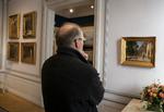 C.W. Eckersberg maleriet Akvædukten i Arcueil fotograferet i fredags, da det hang til eftersyn hos Bruun Rasmussen Auktioner i Bredgade i København. Foto: Liselotte Sabroe/Ritzau Scanpix
