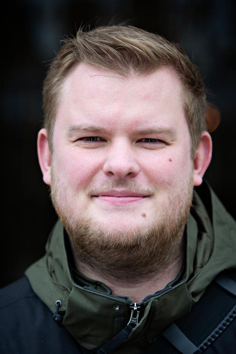 Sune André, 30 år, lysdesigner Foto: Martin Lehmann/POLFOTO