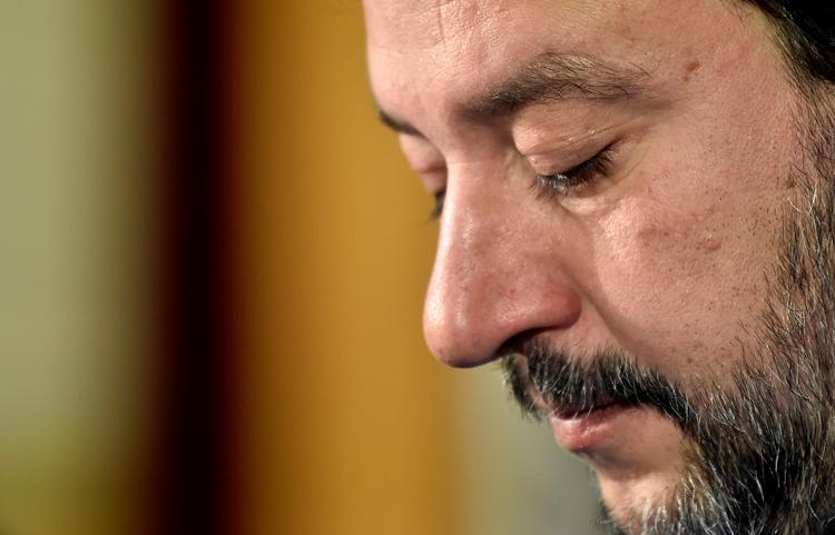 Matteo Salvini, Italiens tidligere indenrigsminister kan blive retsforfulgt i en sag, hvor han nægtede at lade et skib med migranter lægge til i en italiensk havn. Det afgøres i dag.  Foto: Flavio Lo Scalzo/Ritzau Scanpix