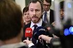    Venstre-formand Jakob Ellemann-Jensends da han  ankom til forsoningsmøde i Statsministeriet. Foto: Philip Davali/Ritzau Scanpix
