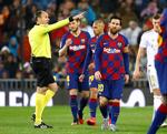 Martin Braithwaite fik tyve minutter på banen i kampen mod Real Madrid. Reals sejr på 2-0 betyder, at holdet er tilbage på førstepladsen i Primera Division og topper med et point ned til Barcelona. Foto: Juan Medina/Ritzau Scanpix