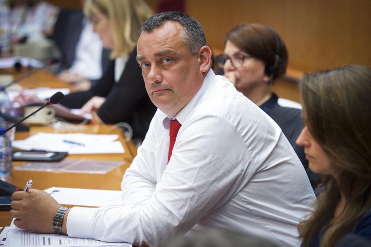  Jørn Dohrmann fotograferet, da han sad i EU-parlamentet for Dansk Folkeparti.  Foto: Jan Van De Vel