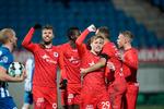 Efter Bror Blumes scoring til 3-1 for AGF var det svært at se, hvordan Esbjerg skulle komme tilbage i pokalduellen. Det kom holdet heller ikke. Foto: Claus Fisker/Ritzau Scanpix