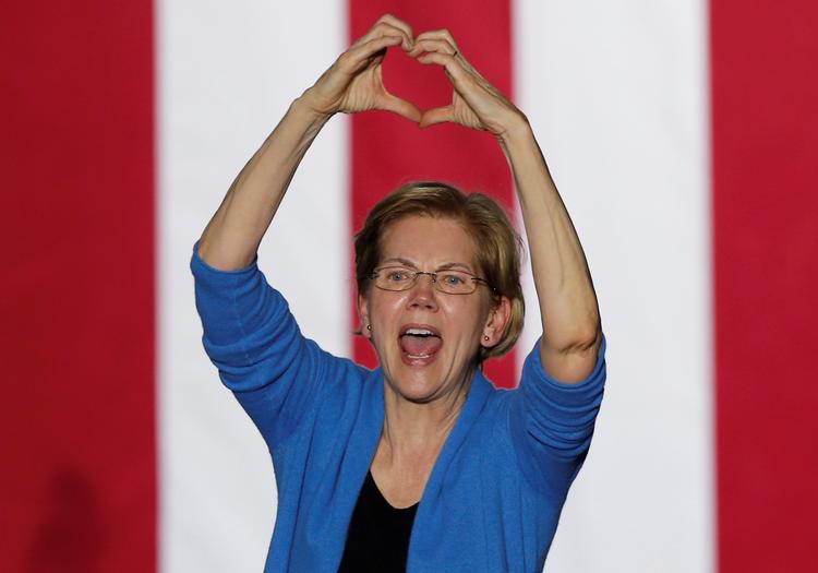 Senator Elizabeth Warren nægter at give op, selvom super tuesday ikke var særligt super for hende Foto: Rebecca Cook/Ritzau Scanpix
