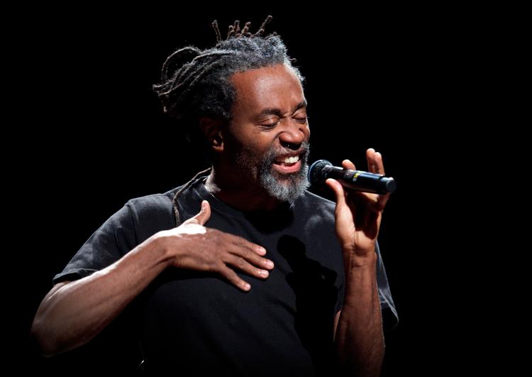 Bobby McFerrin optræder solo i DR Koncerthuset i 2011. Foto: Morten Langkilde