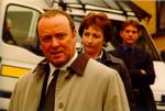 'Taggart'-holdet er på banen. Her ses Alex Norton som Matt Burke, Blythe Duff som Jackie Reid og John Michie som Robbie Ross. 